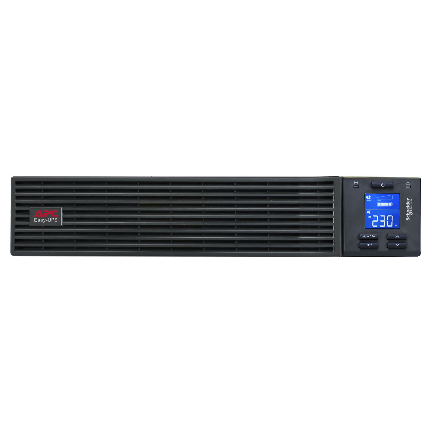 APC Easy UPS On-Line, 5kVA/5kW, Rackmount 2U, 230V, 1x Hard wire 3-wire(1P+N+E) outlets, Intelligent Card Slot, No battery, W/O rail kit