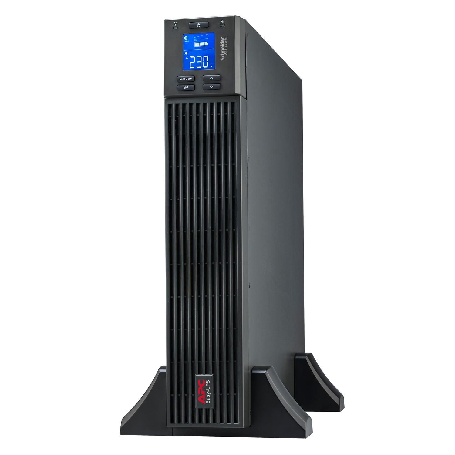 APC Easy UPS On-Line, 3kVA, Rackmount 2U, 230V, 3x India + 1x Hard wire 3-wire(1P+N+E) outlets, Intelligent Card Slot, No battery, W/O rail kit